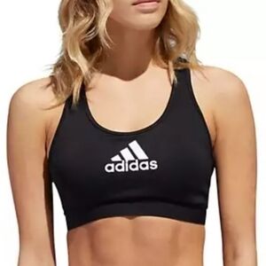Adidas | Don't Rest Alphaskin Medium Support Black Sports Bra (Size Large)
